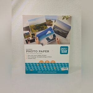 Glossy Pen+gear Photo Paper Office Supplies Slightly Used Home